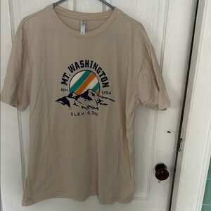 Mt. Washington Graphic Tee in Beige